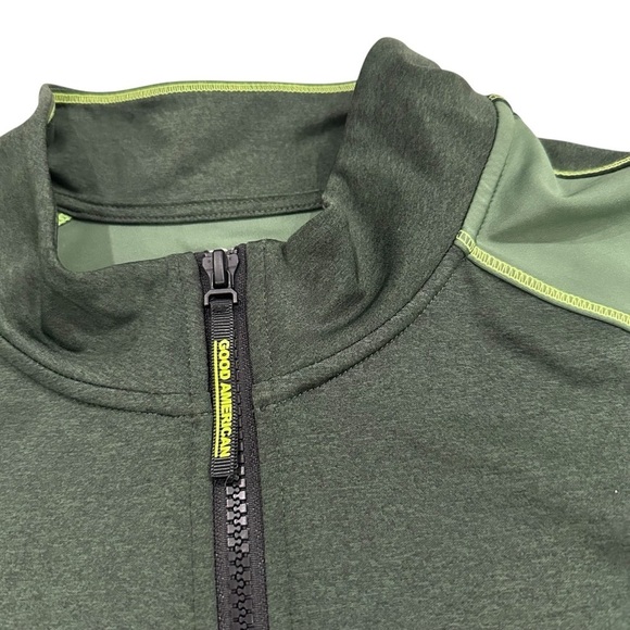 good american heathered forest tonal double life crop top - Picture 5 of 8